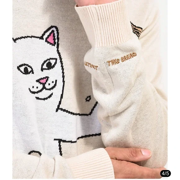 RIPNDIP Get Bread Natural Sweater - Picture 6 of 11